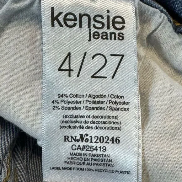 Kensie Jeans Vintage Luxe The Tessa High Rise Bootcut Women's Size 4/27 - Picture 3 of 9